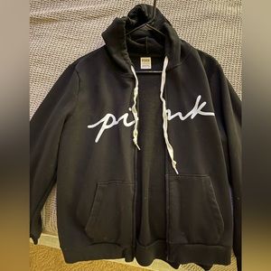 VS pink zip up hoodie XL